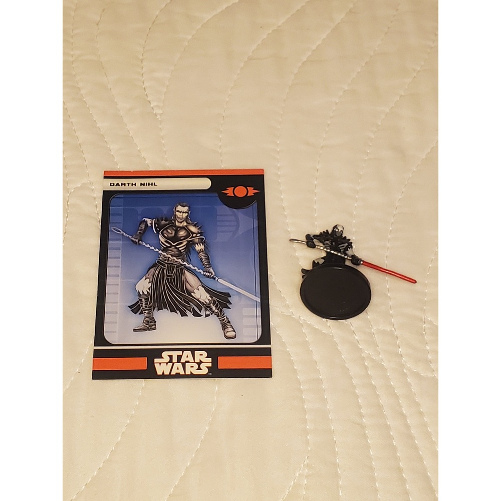 Star Wars Miniatures Darth Nihl 6/60 Legacy of the Force WotC Figure with Card